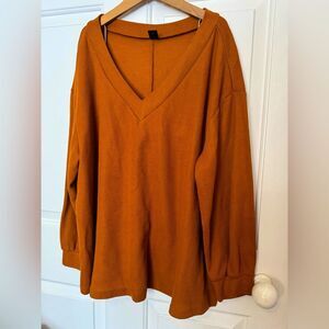 SHEIN Curve size 2XL in Rusty Orange longsleeve